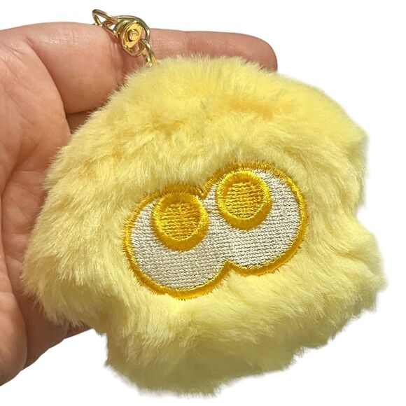 Splatoon Squid Inkling Chibi Plushie Keychain w Clip and Keyring in Yellow - Picture 3 of 10
